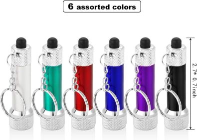 30 Pieces Mini Led Flashlight Keychain Portable 5 Bulb LED Flashlight for Camping Party Favors  30 Pieces Mini Led Flashlight Keychain Portable 5