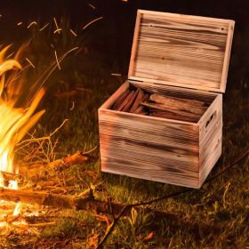 15 Lbs Fatwood Fire Starter Sticks with Wooden Box, 100% Natural Kindling wood, Pine Firewood Firestarter for Campfire, Stove, Fireplace, Bonfire