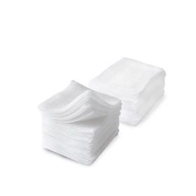 White Cotton Gauze Pads (Non-Sterile), 4x4 Inch, 4-Ply Rayon/Poly Blend