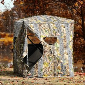 3 Person Portable Pop-Up Ground Hunting Blind with Tie-downs